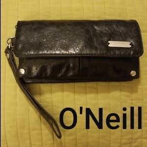 O'NEILL 100% Genuine Soft Leather wristlet wallet!